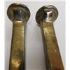 Image 2 : Pair of Polished Brass Railroad Spikes