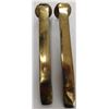 Image 4 : Pair of Polished Brass Railroad Spikes