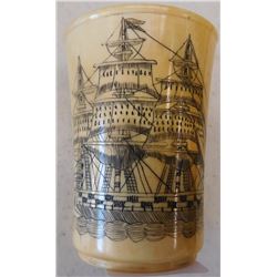 Schrimshaw Whale Bone Cup