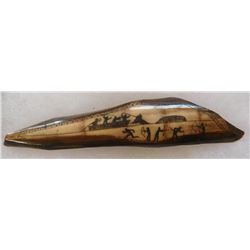 Eskimo Scrimshaw Piece