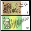 Image 2 : Australia, One Dollar, 1982, (R78L) - Two Dollars, 1985, (89L) Last Prefix