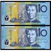 Image 1 : Australia, Ten Dollars, 2002, MacFarlane/Henry, (R320aF), AA02 172881-82, First Prefix