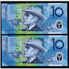 Image 2 : Australia, Ten Dollars, 2002, MacFarlane/Henry, (R320aL), GL02 877239-40, Last Prefix