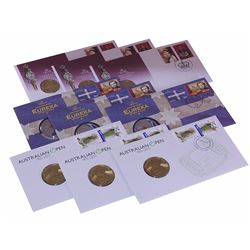 Australia, Philatelic Numismatic Covers, Fifty Cents - Five Dollars, 2003-05