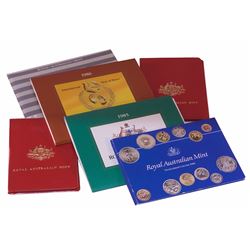 Australia, Uncirculated Mint Sets, 1981-87