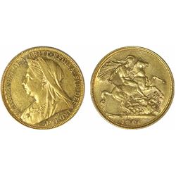 Australia, Sovereign, 1900 Melbourne