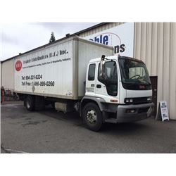 2008 GMC T7500, MOVING TRUCK, WHITE, VIN # 1GDP7F1B18F408203