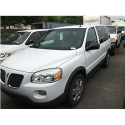 2006 PONTIAC MONTANA SV6, PASS VAN, WHITE, VIN # 1GMDU03L36D117323