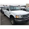 Image 2 : 2002 FORD F-150 XL TRITON, 2 DOOR PU, WHITE, VIN # 2FTRX18W82CA84601