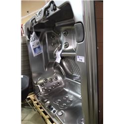 WINTER SOLTICE/NICKEL PHANTOM BASE, 84X74X36  ACRYLIC INTERIOR SPA, 3 PILLOWS, 37 HALO SS JETS,