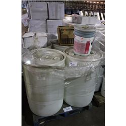 PALLET OF ASSORTED DRY CLEANING CHEMICALS