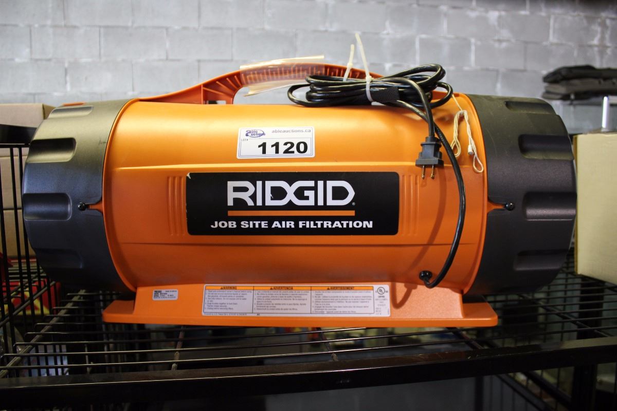 Ridgid Air Filtration System RIDGID PORTABLE JOB SITE AIR FILTRATION SYSTEM - Able Auctions