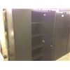Image 2 : HERMAN MILLER MERIDIAN 6' TALL BLACK 2 DOOR STORAGE CABINET