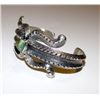 Image 2 : Native American Navajo Heavy Sand Cast Tufa Cast