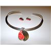 Image 1 : Taxco Mexican Sterling Silver Faux Pink Salmon Coral