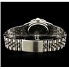 Image 4 : Rolex Stainless Steel Diamond DateJust Men's Watch