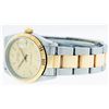 Image 5 : Rolex Two-Tone Champagne Index Fluted Bezel Midsize DateJust Watch