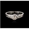 Image 2 : Platinum 0.35 ctw Diamond Ring