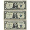 Image 1 : 1957 $1 Star Note Silver Certificate Currency Lot of 3