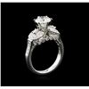 Image 3 : EGL USA Cert 2.49 ctw Diamond Ring - 18KT White Gold