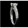 Image 4 : 18KT White Gold 1.55 ctw Diamond Ring