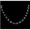 Image 2 : 14KT White Gold 0.86 ctw Diamond Necklace