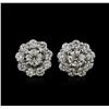 Image 1 : 14KT White Gold 1.97 ctw Diamond Earrings