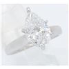 Image 2 : EGL Certified 3.02 ctw Diamond Solitaire Ring - 14K White Gold