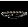 Image 3 : 1.00 ctw Diamond Link Bracelet - 14KT White Gold