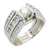 Image 2 : 1.34 ctw Diamond Ring - 14KT White Gold