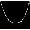 Image 1 : 14KT White Gold 2.96 ctw Diamond Necklace