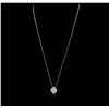 Image 2 : 18KT White Gold 0.15 ctw Diamond Necklace