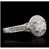 Image 1 : 14KT White Gold 1.22 ctw Diamond Ring