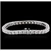 Image 2 : 14KT White Gold 7.15 ctw Diamond Tennis Bracelet