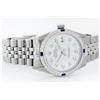 Image 2 : Rolex Stainless Steel Diamond And Sapphire DateJust Men's Watch