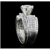 Image 3 : 18KT White Gold 4.35 ctw Diamond Ring