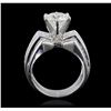 Image 4 : 18KT White Gold 4.35 ctw Diamond Ring