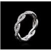 Image 3 : 14KT White Gold 0.31 ctw Diamond Ring