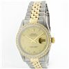 Image 1 : Rolex 14KT Two-Tone 1.00 ctw Diamond DateJust Men's Watch