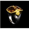 Image 4 : Crayola 8.90 ctw Citrine Ring - .925 Silver