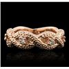 Image 1 : 14KT Rose Gold 0.25 ctw Diamond Ring