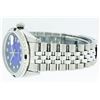 Image 5 : Rolex Stainless Steel Diamond And Sapphire DateJust Men's Watch