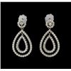 Image 1 : 1.44 ctw Diamond Earrings - 14KT White Gold