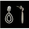 Image 2 : 1.44 ctw Diamond Earrings - 14KT White Gold