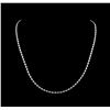 Image 1 : 7.01 ctw Diamond Necklace - 18KT White Gold