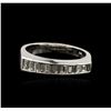 Image 1 : 18KT White Gold 0.69 ctw Diamond Ring