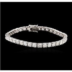 14KT White Gold 8.20 ctw Diamond Tennis Bracelet