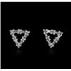 Image 1 : 14KT White Gold 0.50 ctw Diamond Earrings