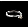 Image 2 : 14KT White Gold 0.36 ctw Round Cut Fancy Brown Diamond Solitaire Ring