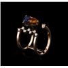 Image 1 : 14KT Rose Gold 1.62 ctw Sapphire and Diamond Ring